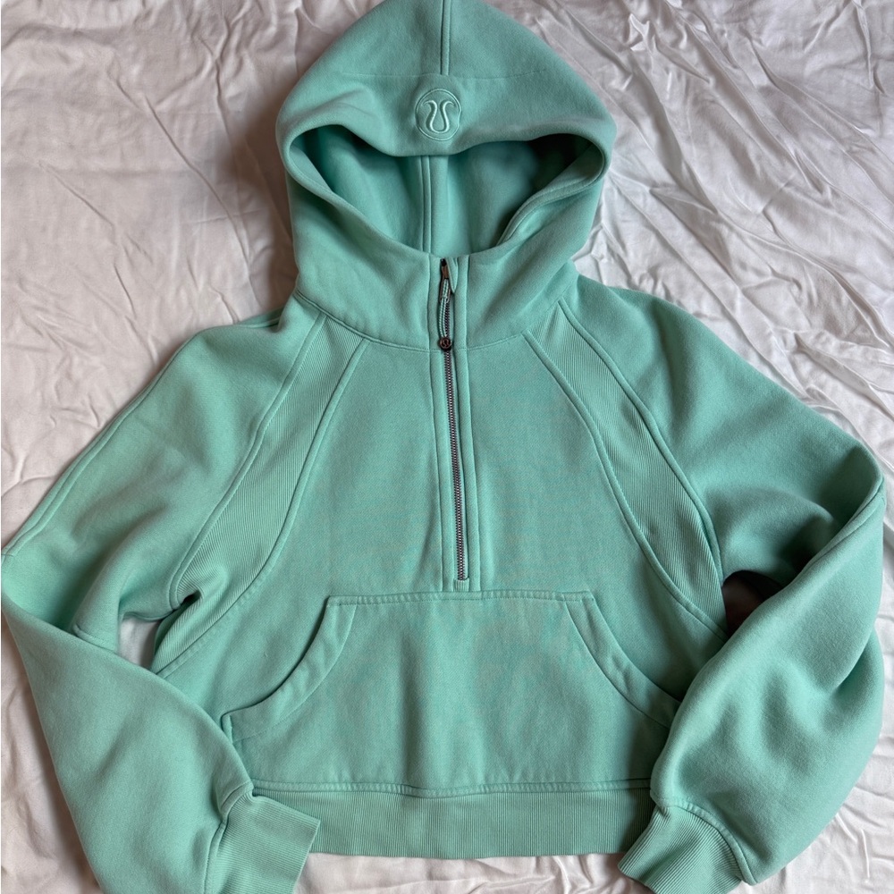 Lululemon Scuba Oversized Half-Zip Hoodie Wild Mint (XS/S)